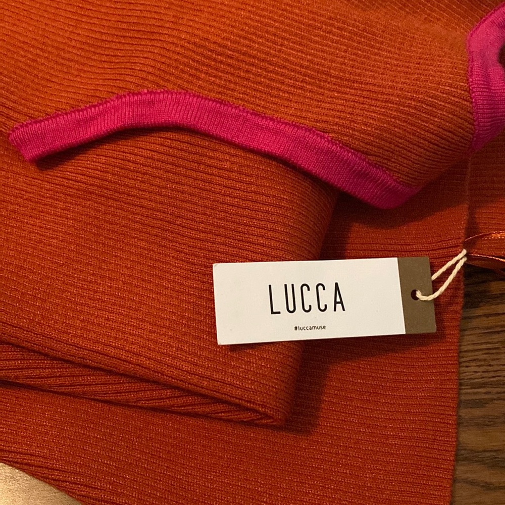 Lucca Women's Knit Sweater MIDI Dress NWT L - Picture 11 of 11